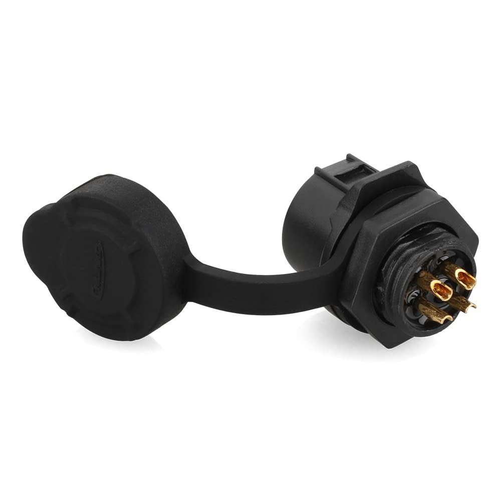 

Медный сплав IP67 Промышленный водонепроницаемый разъем Цинковый сплав M124Pin Резьбовая розетка Электрик