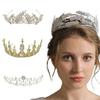 Bridal Wedding Crown Headband Rhinestones Crystal Hair Hoop Vintage Hairband for Party Prom Halloween Costume Headpie
