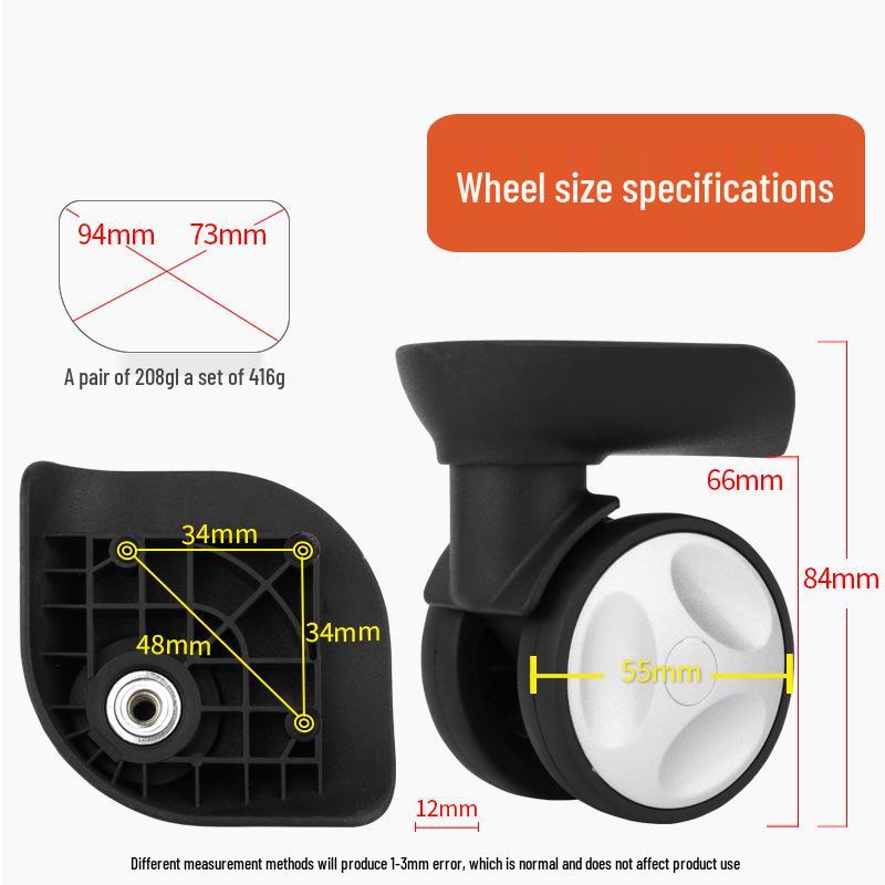 Universal Trolley Suitcase Replacement Wheels - Luggage Repair Accessories