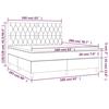VidaXL Sommier à Lattes de Lit avec Matelas et LED, Lit Rembourré, Lit Double, Lit Adulte de Chambre à Coucher Intérieur, 3135126