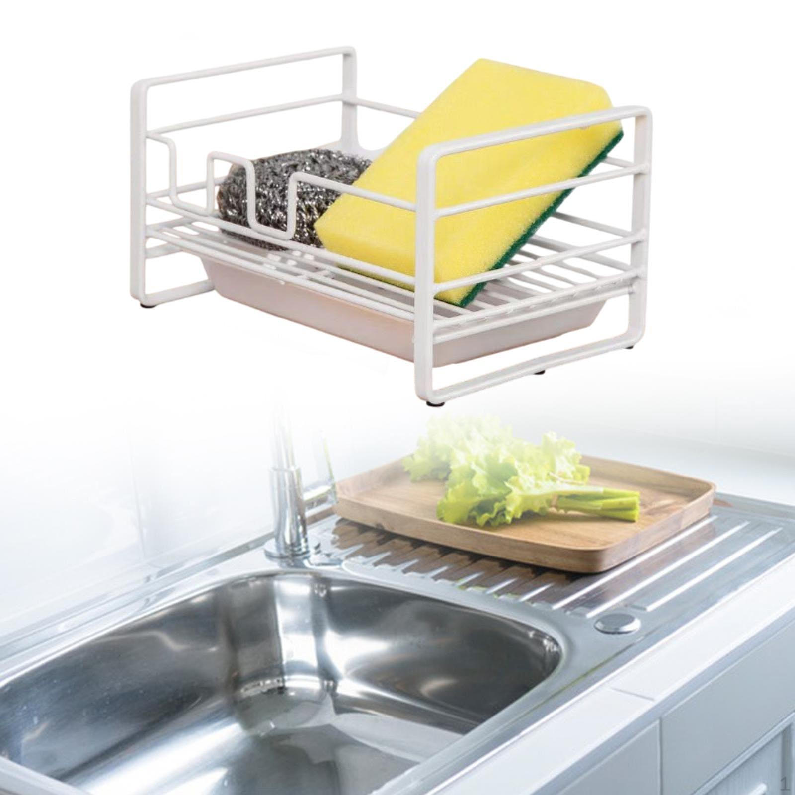 

Стойка для хранения губок для кухонной мойки для сушки и организации белый