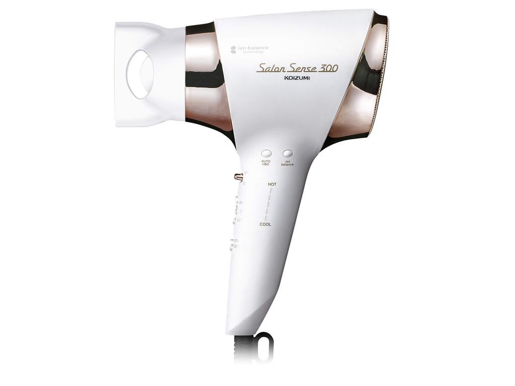 Kozumi Hair Dryer, Ion Balance, Salon Sense 300, Automatic Hot/Cold Switching, White, KHD-9940/W