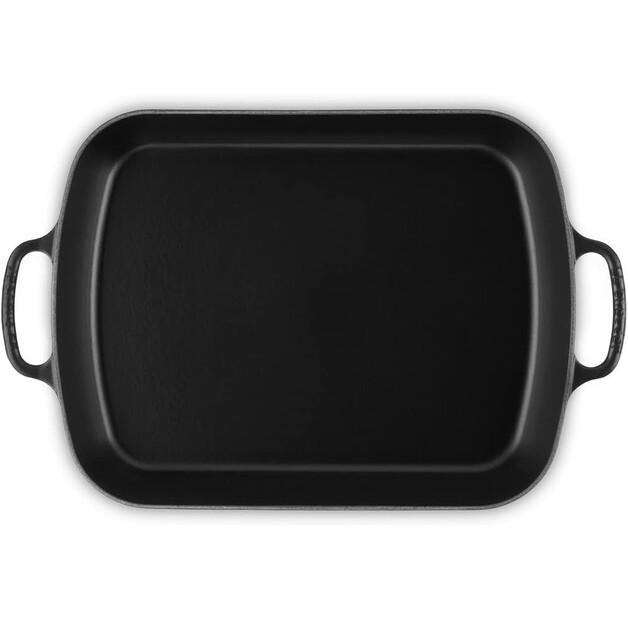 Жаровня чугунная Le Creuset 37 см 6,6 л черная матовая (20184370000422)