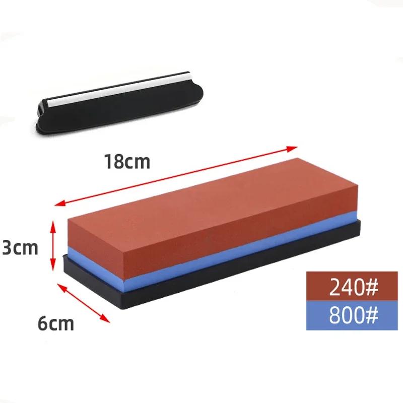 Profesionální sada kamene na broušení nožů 400/1000 3000/8000 Zrnitost Protiskluzová bambusová základna Oboustranné vedení nože brousek