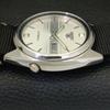 VINTAGE SEIKO 5 AUTOMATIC 7019A JAPAN MENS SILVER COLOR DIAL WATCH a701497-5 R206b-a701497