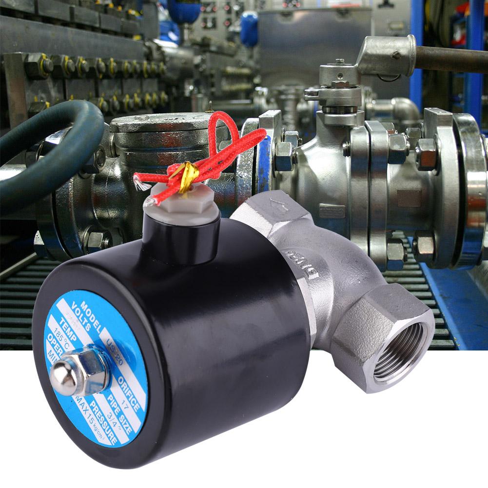 Stainless Steel Two way Normally Closed Solenoid Valve For Air Water Steam(us 2L 20 G3 4)
