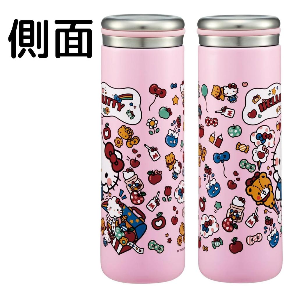 Skater Stainless Steel Mug Vacuum Sanrio Hello Love Every Bottle, 280ml, Insulated, Double-Layered Wall, Kitty, "I Day" Design, STX3-A