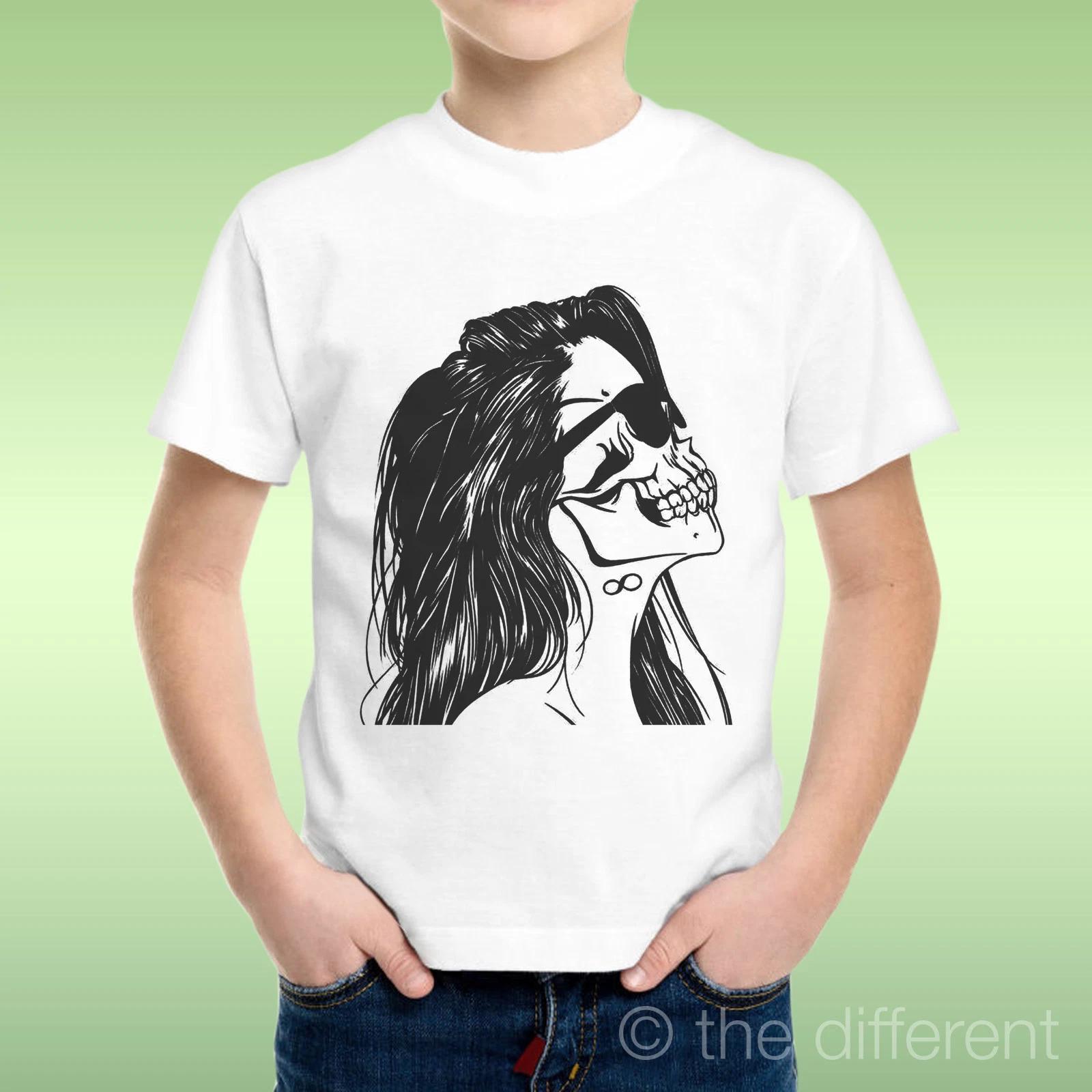 Kids Boys Skull Woman Tattoo kids boys kids boys kids boys kids boys kids boys T-shirt Gift Idea 160