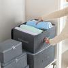 Foldable Storage Box with Cloth Cover, Large Capacity Quilt Storage Box, Underwear Storage Box Clothes Organizer