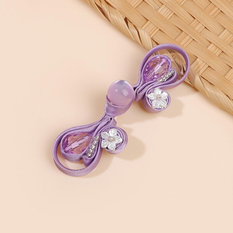 10pcs Crystal Chinese Knot Button Handmade Frog Closure for Qipao Hanfu, Sew-On