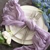 Gauze Table Runner Semi-Sheer Crinkle Table Runner Boho Rustic Decorations For Wedding Reception Bridal Shower Holiday Party