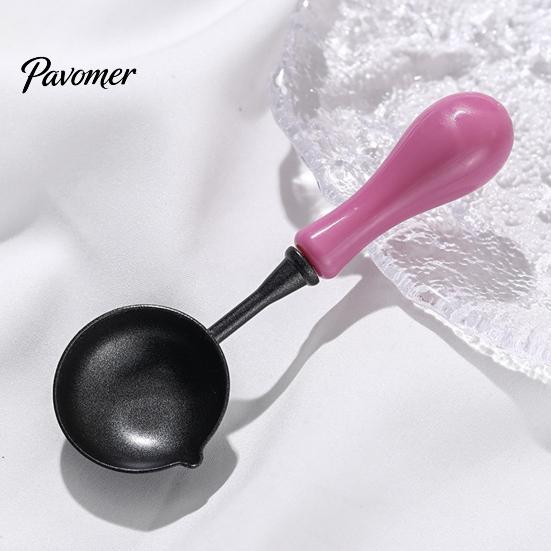 Non Stick Wax Spoon Seal with Ergonomic Handle, Non-Stick Sealing Stamp Melting Spoon, Anti Scalding Warmer for Envelope & Letter Art Crafts Crafting