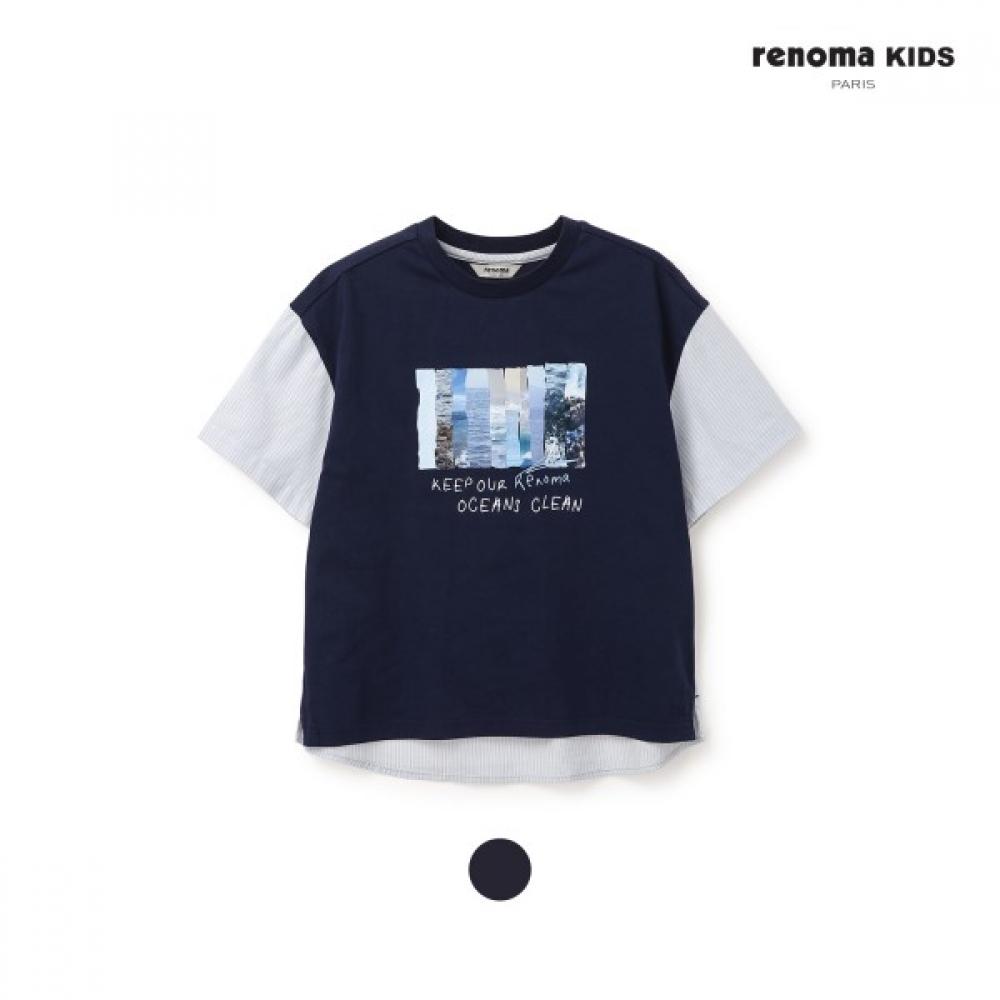 

[renoma Kids] Футболка Ombre ST Mix для мальчиков r2421T118 11 navy/120