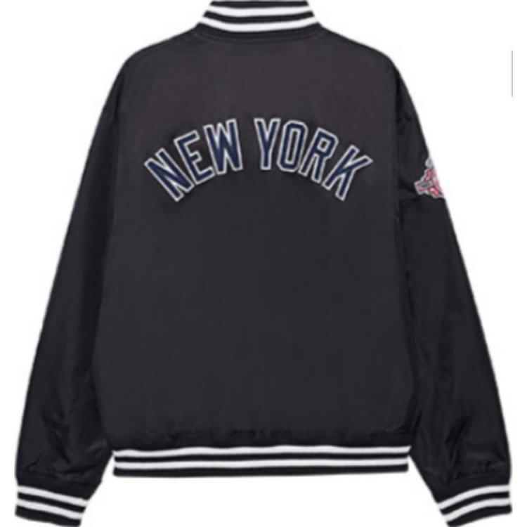 New Era MLB New York Yankees NY Embroidered Single Button Long Sleeve Jacket Unisex Jackets Black 14385106