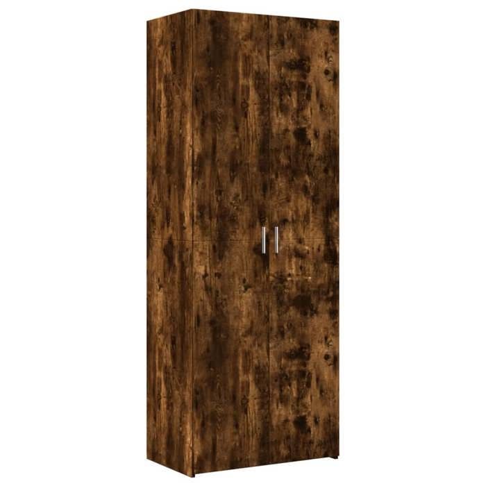 VidaXL High Buffet Smoked Oak 70x42.5x185 Cm Engineered Wood, Buffet, Storage Cabinet, Side Panel, Cabinet, 3281431
