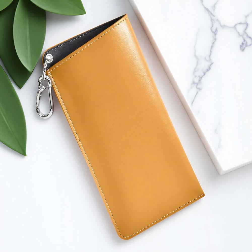 Solid Color Sunglasses Pouch PU Leather Hanging Sunglasses SunGlasses Holder  Eyewear Accessories