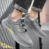 Summer New Outdoor Mesh Breathable Soft Sole Shoes Men's All-Matching Comfortable Lightweight Slip-on Flyknit Casual Shoes