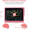 Colourful LCD Writing Board Children 15 Inch Painting  Tablet Ektronic Graphic Tablet 3-12 Year Old Girls Boys Children Toy Gifts (Pink)