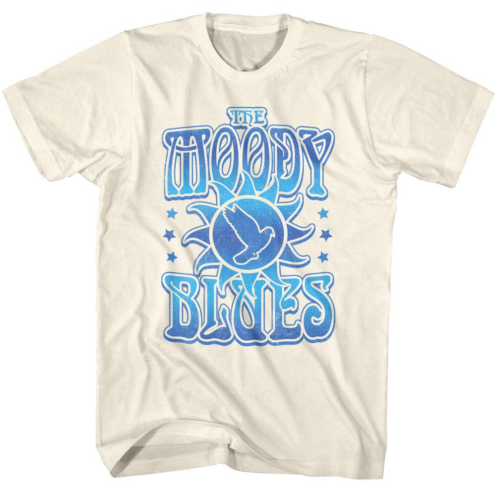 The Moody Blues Band Logo Bird Sun Stars Men T Shirt R&B Rock Music XXL