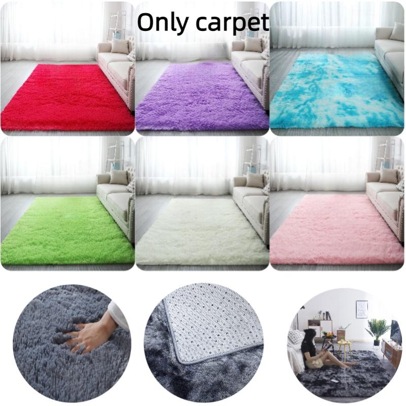 Stain-resistant Polyester Fiber Carpet For Girls' Bedroom And Living Room Decor
