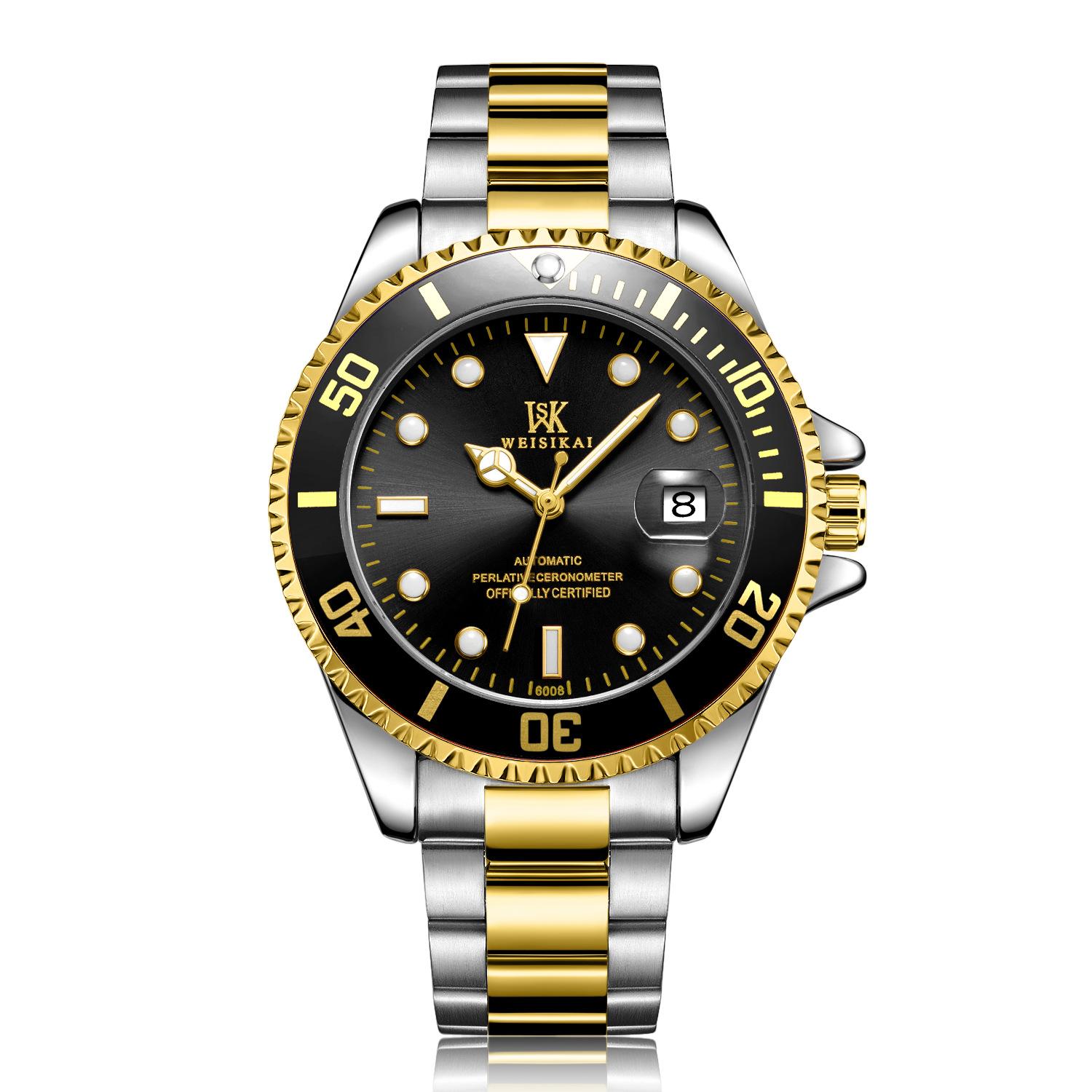 

Новые роскошные мужские часы высшего бренда с коробкой, водонепроницаемые полностью автоматические мужские механические часы