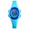 Children ABS Plastic Digital Watch 12/24 Hour LED Display Waterproof Round Dial Kids Wristwatch