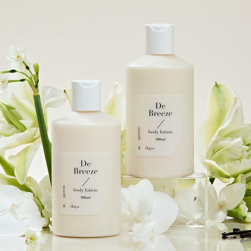 

month&days [1+1] Month&Days Perfume Care Body Lotion De Breeze Clean Soap Scent 300ml x 2 single type