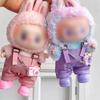 17cm Labubu Doll Clothes Set (4-piece Overalls Set - Purple) Suitable for Labubu Dolls and Plush Toys. Includes Clothes for 1st, 2nd, and 3rd