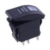 Orange Car LED Front Center Lighted Whip Laser Rocker Switch 5pin Fit for Boat SUV Trucks ATV UTV Marine Motorcycle Bus 12V 24V