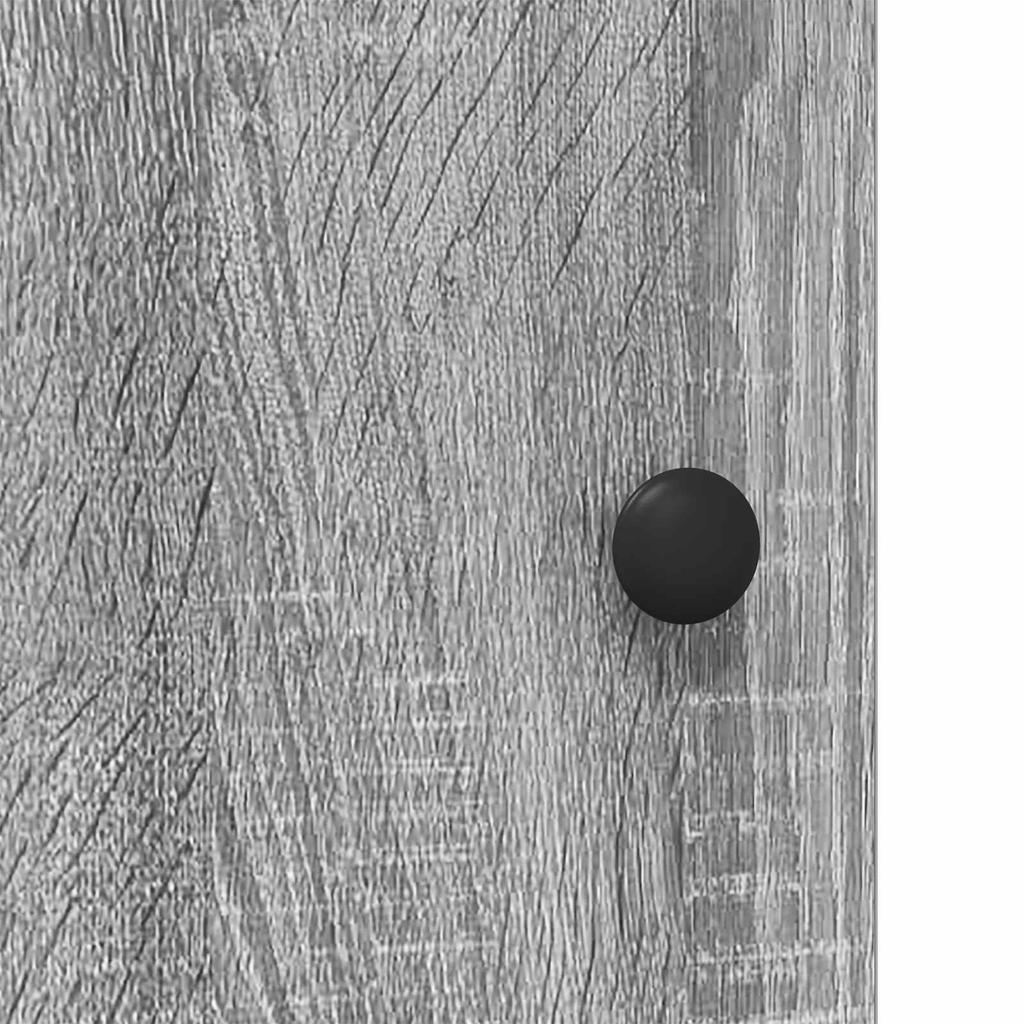 Nightstand 2 Pcs. Grey Sonoma Engineered Wood