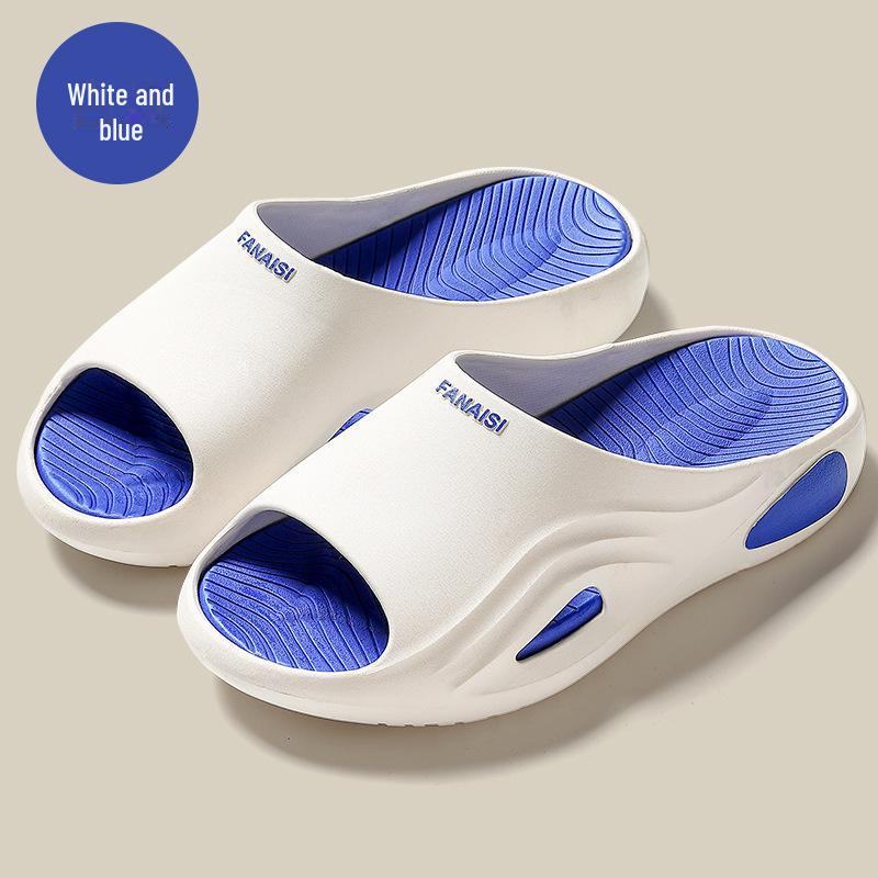 Men's Trendy Non-Slip Indoor/Outdoor Slippers with Thick Sole - Perfect for Summer, Bath, and Home Use