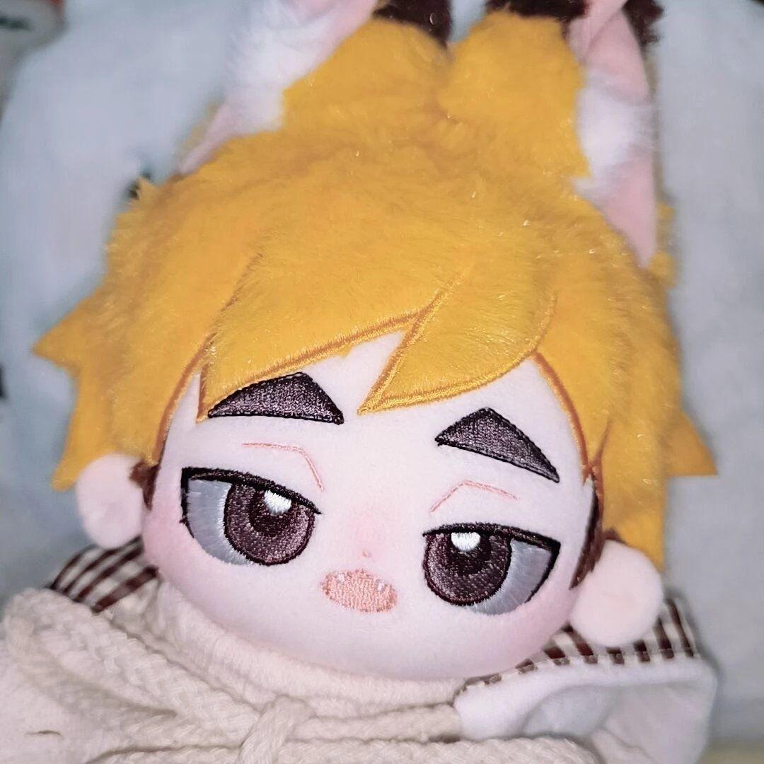 20cm Anime Haikyuu!! Miya Atsumu Osamu Plüschpuppenkörper Niedliches Cosplay Anziehkleidung Plüschtiere Spielzeug Maskottchen Geburtstag Weihnachten Geschenke No skeleton gray