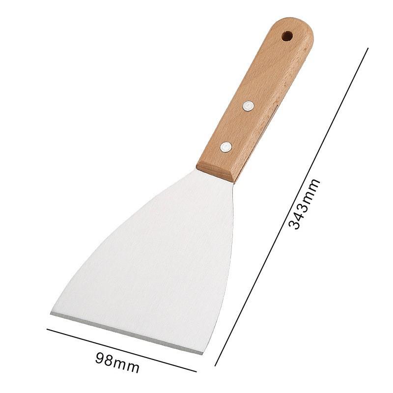 Stainless Steel Tiramisu & Teppanyaki Cooking Spatula for Pancakes and Crepes