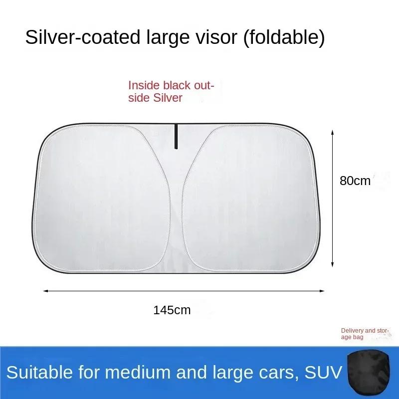 Car Sunshade Front Windshield Heat Insulation Umbrella Sun Protection Car Sunshade Car Sun Protection Retractable Car Sunshade