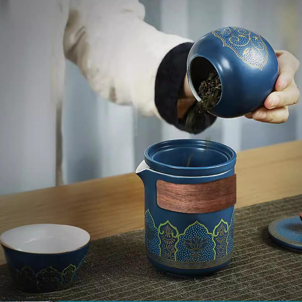 Creative Travel Tea Set Retro Express Cup Outdoor Portable Office Gift Gift