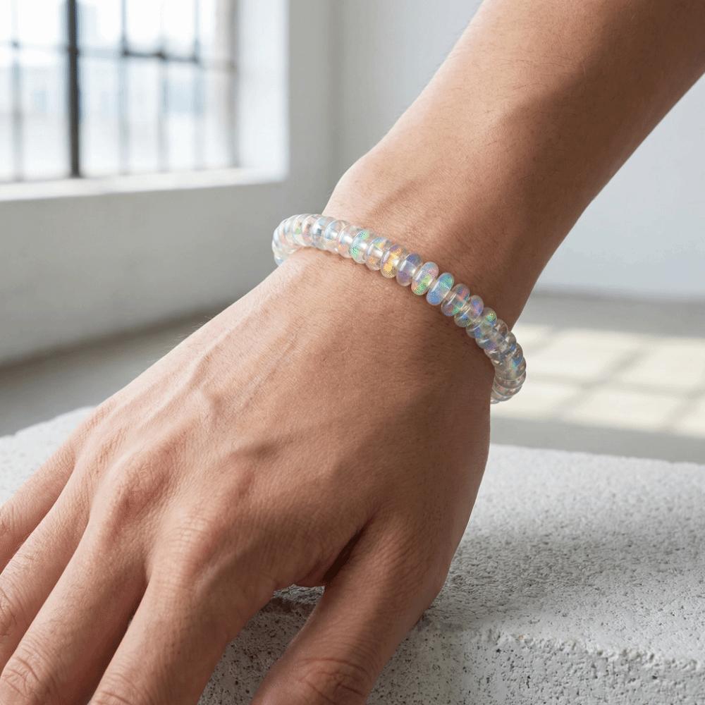 Elegant Laser Crystal Bracelet Stretchable Rope Fashion Jewelry Stretchable Bracelet Meditation