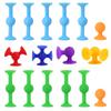 Suction Cup Toy Soft Throw Darts Set Building Blocks Pop Sucker Fidget Toy for Kids Parent-child Interactive Assembly Decompress