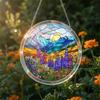 Acrylic Jigsaw Puzzle Suncatcher Kit, Stained Glass Style DIY Window Hanging Ornament for Home Decor, Gift for Women Men Mom