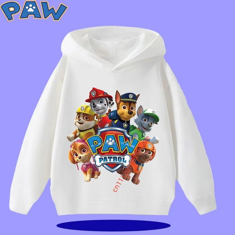 PAW Patrol 2026 Kids Hooded Sweatshirt for Autumn/Winter Long Sleeve 2026 New Style Boys' and Girls' Cartoon Print Sweater