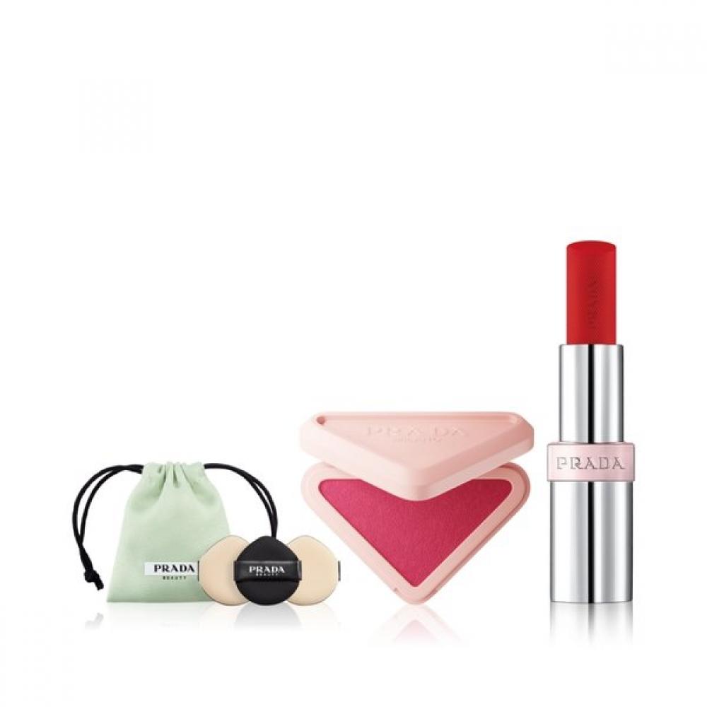 Prada Beauty Touch Blush And Glow Balm Duo  +mini Green Balm [BEST] Tulip/[NEW] U021 Cherry