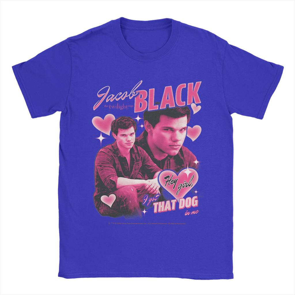 Unisexs Twilight Team Jacob Pink Hearts Valentines Day Crush Movie T Shirts Cotton Tees Short Sleeve TShirt ONeck Tee Shirt
