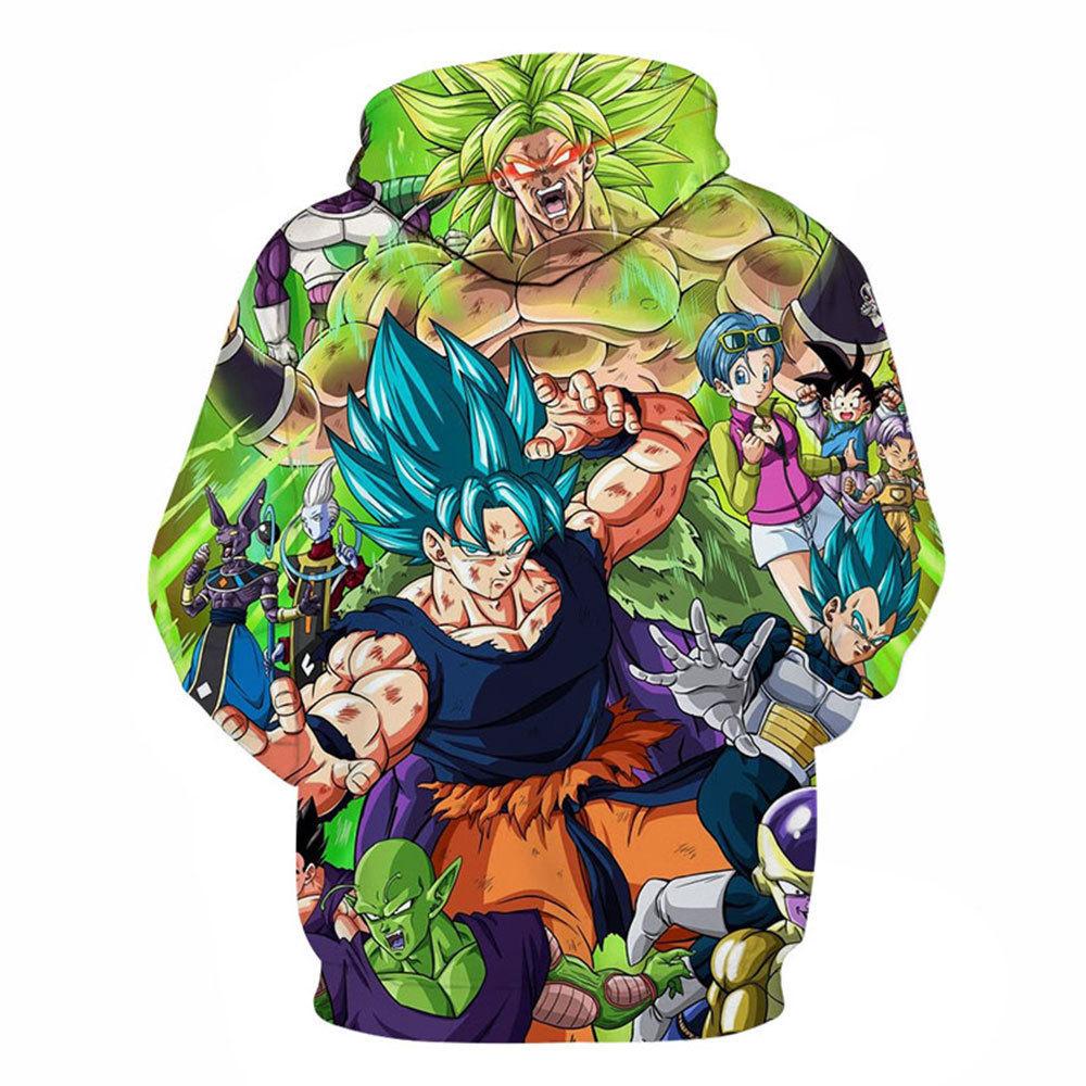 10 Colors Dragon Ball Anime Hoodie Harajuku Pullover Tops Women Men Sweatshirts New Cartoon Printed Long Sleeve Fashion Female Cosplay Streetwear