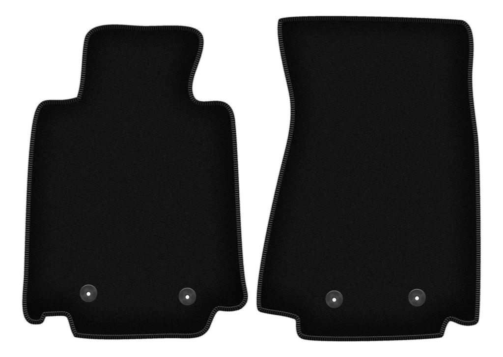 Alfombrillas de suelo de terciopelo delanteras BÁSICAS para: Nissan 370Z coupé, roadster (2009-2020)