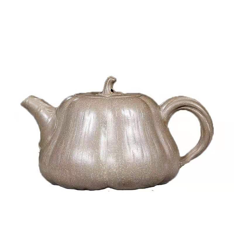 

Китайский чайник Исин ручной работы, фиолетовый глиняный горшок из сырой минеральной грязи, тыквенный горшок, коллекция чайников кунг-фу, подарочный чайный набор China