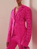 Available 2025: Stylish European & American Celebrity Slim Lace Pantsuit Set