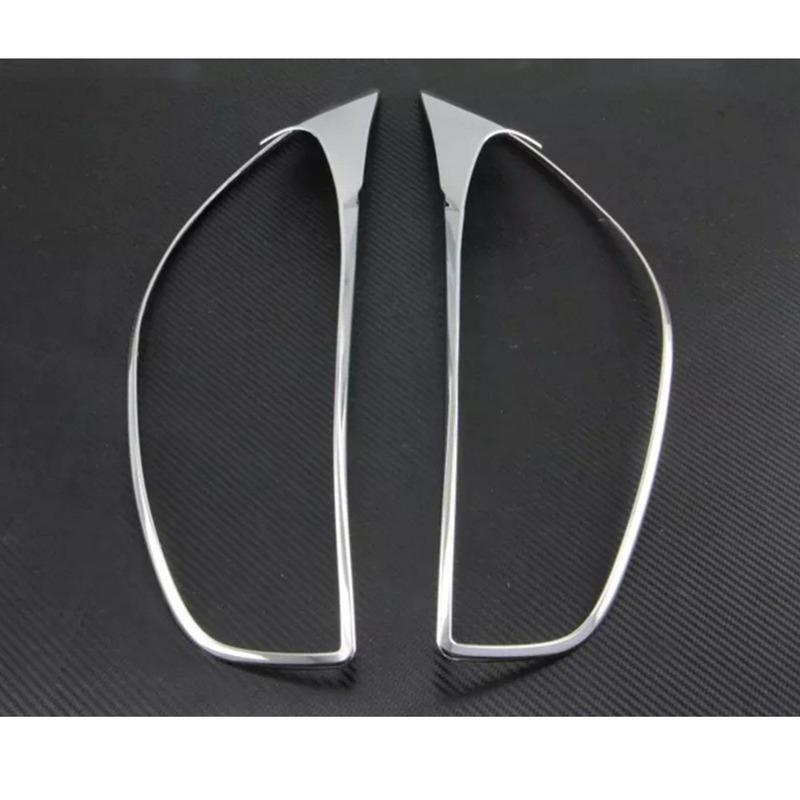 For Mazda CX-5 CX5 2012 2013 2014 2015 2016 Car Cover Front Head Light Lamp Detector Frame Stick ABS Chrome Cover Trim Eyebrow