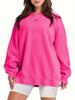 2023 Women's Oversized Loose Hoodie Sweatshirt - Long Sleeve, Round Neck, Casual Versatile Wear
