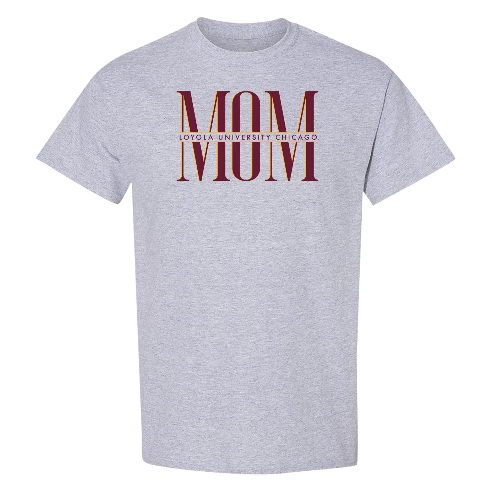 Loyola Chicago Ramblers Classic Mom T-Shirt - Sport Grey M