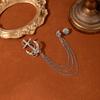 Vintage Crown Fringed Chain Fashion Brooch Dress Light Luxury High Sense Rhinestone Accessories Brooch