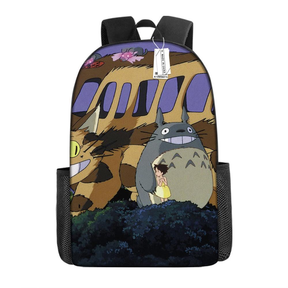 My Neighbor Chinchilla Brothers Backpack, Primary And Secondary School Schoolbag, Large Capacity Load Reduction Backpack. 17inch x backpack